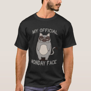 Mein Offizieller Montag, der an der feinen Grumpy- T-Shirt