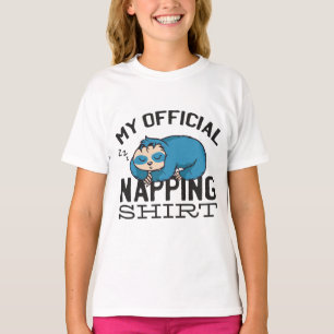 Mein offizielles Napp-Shirt - Faules schlafendes F T-Shirt