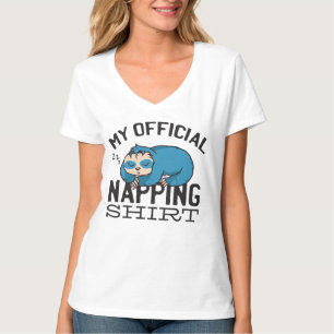 Mein offizielles Napp-Shirt - Faules schlafendes F T-Shirt