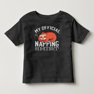 Mein offizielles Napping-Shirt Faultier Kleinkind T-shirt