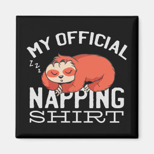 Mein offizielles Napping-Shirt Faultier Magnet
