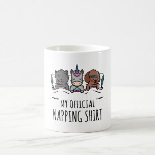 Mein offizielles Napping-Shirt Schlafendes Einhorn Kaffeetasse