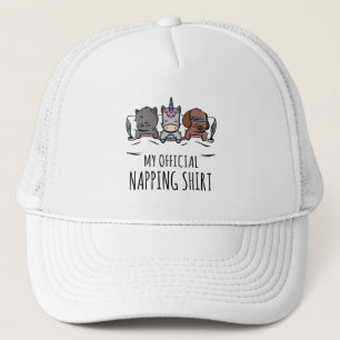 Mein offizielles Napping-Shirt Schlafendes Einhorn Truckerkappe