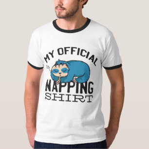 Mein offizielles Nickerchen-Shirt - Fauler schlafe T-Shirt