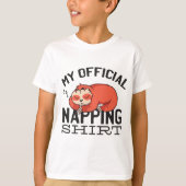 Mein offizielles Shirt - Lächelnder Schlaf (Vorderseite)