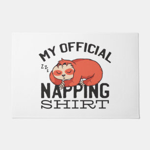 Mein offizielles Shirt - Lächelnder Schlaf Fußmatte