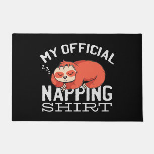 Mein offizielles Shirt - Lächelnder Schlaf Fußmatte