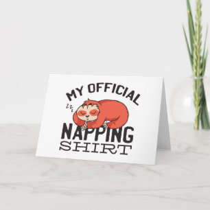 Mein offizielles Shirt - Lächelnder Schlaf Karte