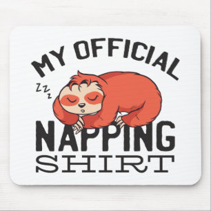 Mein offizielles Shirt - Lächelnder Schlaf Mousepad