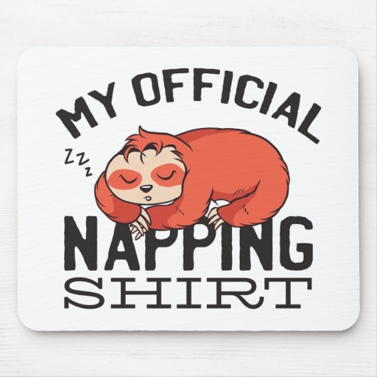 Mein offizielles Shirt - Lächelnder Schlaf Mousepad (Vorne)