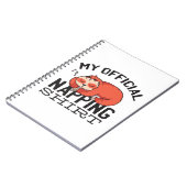 Mein offizielles Shirt - Lächelnder Schlaf Notizblock (Linke Seite)