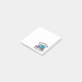 Mein offizielles Shirt - Lächelnder Schlaf Post-it Klebezettel (angewinkelt)