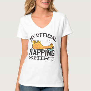 Mein offizielles Shirt - Lazy schlafend Giraffe