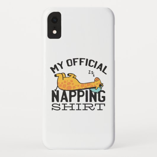 Mein offizielles Shirt - Lazy schlafend Giraffe Case-Mate iPhone Hülle (Rückseite)