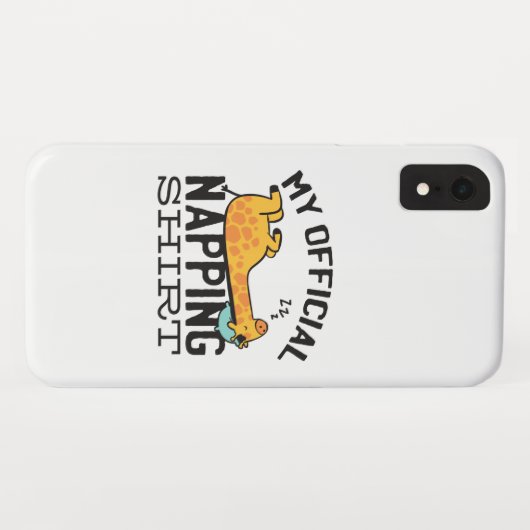 Mein offizielles Shirt - Lazy schlafend Giraffe Case-Mate iPhone Hülle (Rückseite (Horizontal))