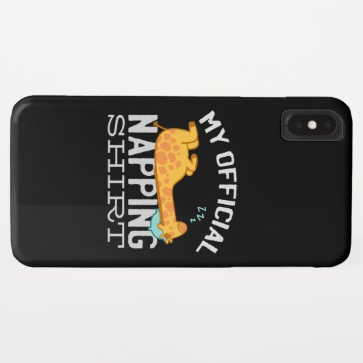 Mein offizielles Shirt - Lazy schlafend Giraffe Case-Mate iPhone Hülle (Rückseite (Horizontal))