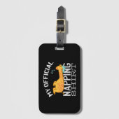 Mein offizielles Shirt - Lazy schlafend Giraffe Gepäckanhänger (Vorderseite Vertikal)