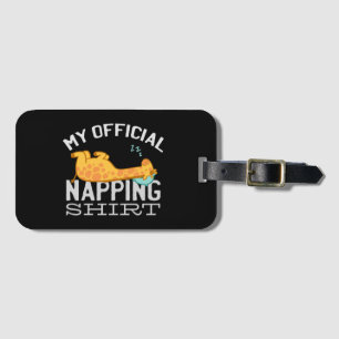 Mein offizielles Shirt - Lazy schlafend Giraffe Gepäckanhänger