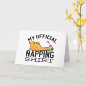 Mein offizielles Shirt - Lazy schlafend Giraffe Karte (Gelbe Blume)