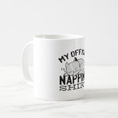Mein offizielles Shirt - Lazy schlafende Katze Kaffeetasse (Vorderseite Links)