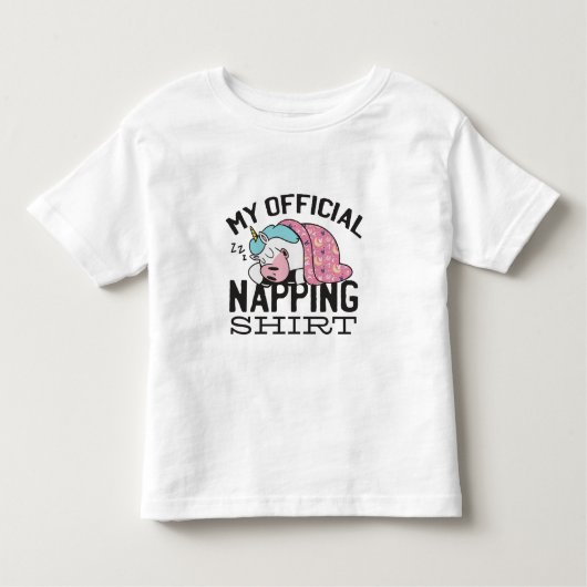 Mein offizielles Shirt - Lazy sleeping Unicorn (Vorderseite)