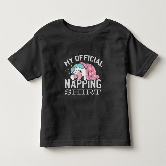 Mein offizielles Shirt - Lazy sleeping Unicorn (Vorderseite)