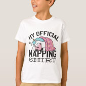 Mein offizielles Shirt - Lazy sleeping Unicorn (Vorderseite)