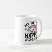 Mein offizielles Shirt - Lazy sleeping Unicorn Kaffeetasse (VorderseiteRechts)