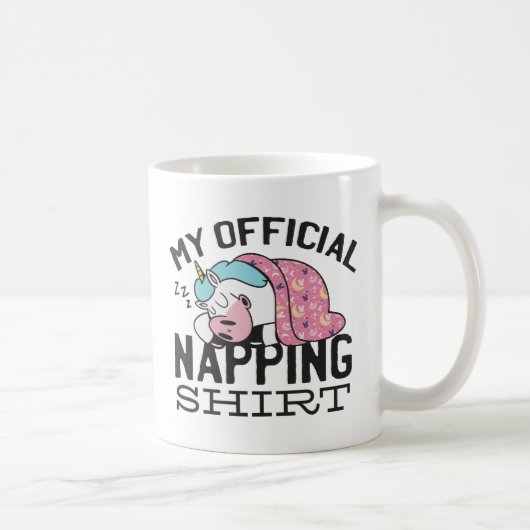 Mein offizielles Shirt - Lazy sleeping Unicorn Kaffeetasse (Rechts)