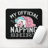 Mein offizielles Shirt - Lazy sleeping Unicorn Mousepad (Mit Mouse)