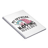 Mein offizielles Shirt - Lazy sleeping Unicorn Notizblock (Rechte Seite)