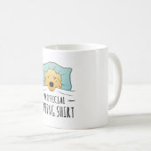 Mein offizielles Shirt mit Schlafhund Kaffeetasse (VorderseiteRechts)