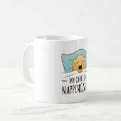 Mein offizielles Shirt mit Schlafhund Kaffeetasse (Vorderseite Links)