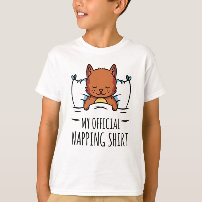 Mein offizielles Shirt mit Schlafkatze (Vorderseite)