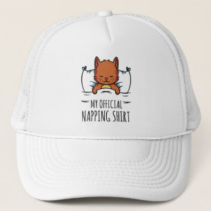 Mein offizielles Shirt mit Schlafkatze Truckerkappe