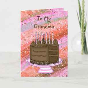 Mein Oma Happy Birthday Card Karte