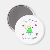 Mein Oma ist das Beste Magnet (Vorderseite/Rückseite)