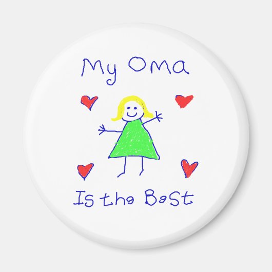 Mein Oma ist das Beste Magnet (Vorne)