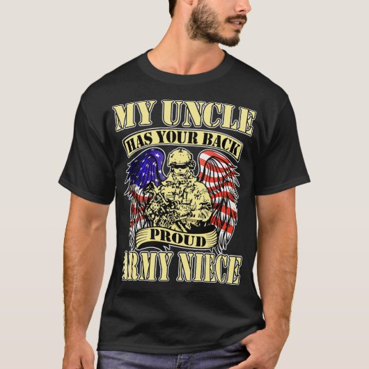 Mein Onkel hat Ihr Hinterrad stolz Army Niece US M T-Shirt (Vorderseite)