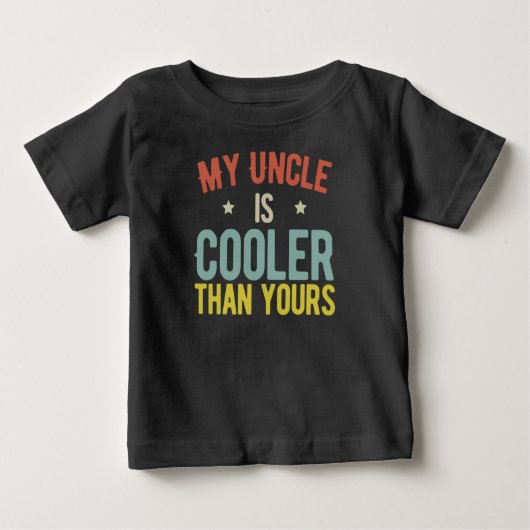 Mein Onkel ist Cooler als dein Witz Baby T-shirt (Vorderseite)