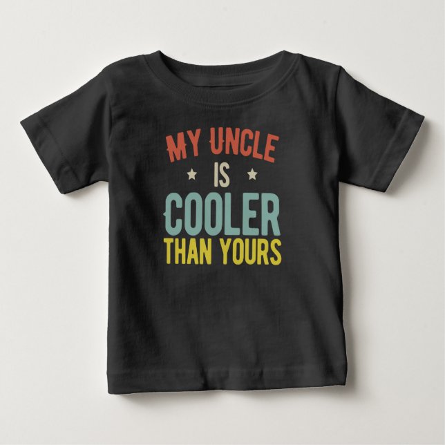 Mein Onkel ist Cooler als dein Witz Baby T-shirt (Vorderseite)