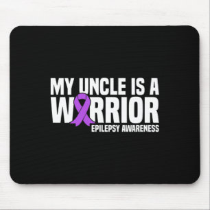 Mein Onkel ist ein Krieger Lila Band Epilepsie-Bew Mousepad