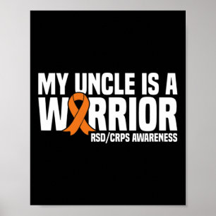 Mein Onkel ist ein Krieger Orange Ribbon Rsdcrps A Poster