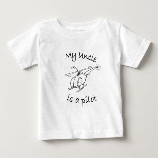 Mein Onkel ist ein Pilot Baby T-shirt (Vorderseite)