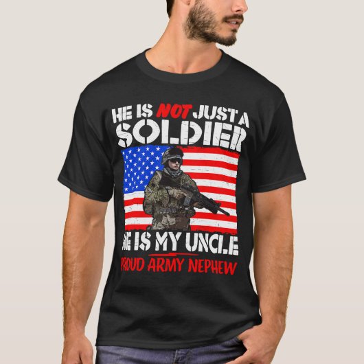Mein Onkel ist eine Soldat Helden-Stolz-Armee Neph T-Shirt (Vorderseite)