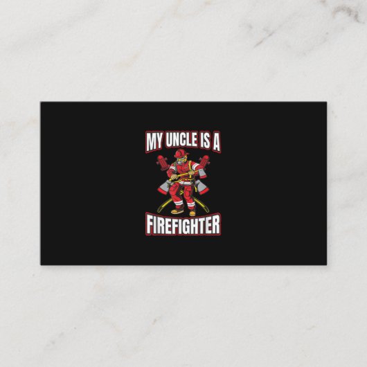 Mein Onkel ist Feuerwehrmann Visitenkarte (Vorderseite)