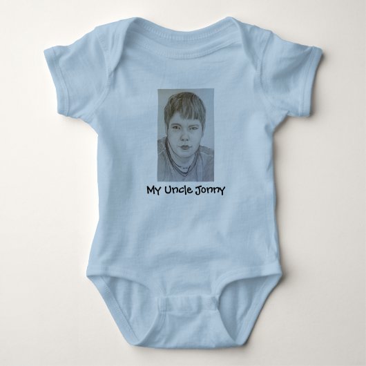 Mein Onkel Jonny Baby Strampler (Vorderseite)