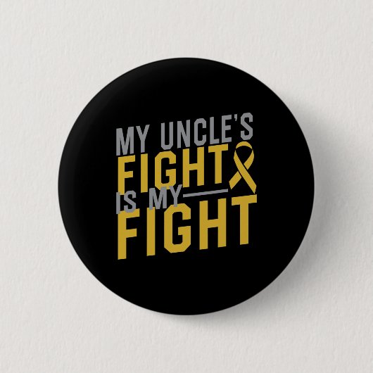 Mein Onkel kämpft gegen Krebs im Kindesalter Button (Vorderseite)