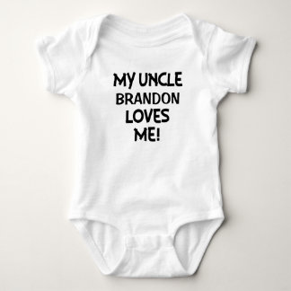 Mein Onkel Loves Me, kundenspezifisches Baby-Shirt Baby Strampler