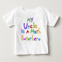 Mein Onkel Mathe Superhero T - Shirt und Geschenke